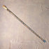 Vintage brown shaft rondelle handle walking stick 93cm