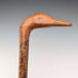復古棕色軸豆豆頭手柄旅行拐杖 91 厘米