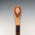 Vintage brown shaft rondelle handle walking stick 93cm
