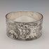 Antique British silver plate napkin rings, set of 6