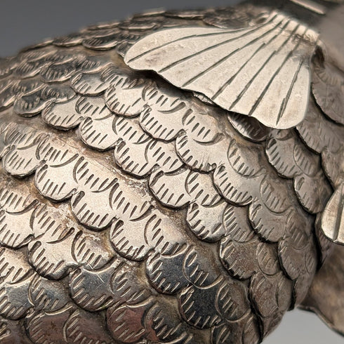 ヴィンテージ シルバープレート製 魚 フィギュリン