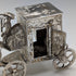 1907 British antique sterling silver carriage miniature 72g Boaz Moses Lendeck