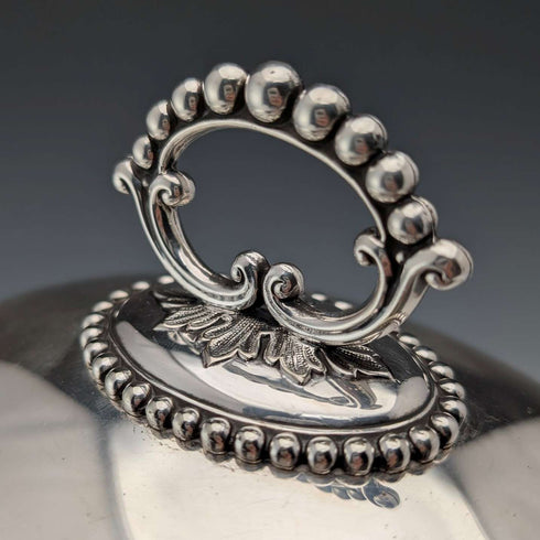 英國古董銀盤小鐘形鐘形 Mappin&Webb