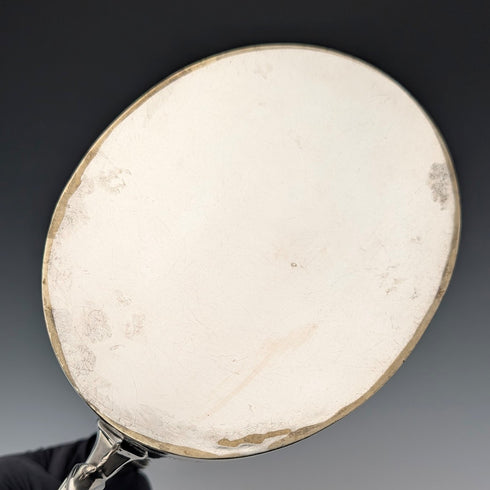 1900年頃 英国アンティーク シルバープレート製 ドラム型ティーポット