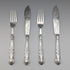2 pairs of antique British silver handle cutlery from around 1890