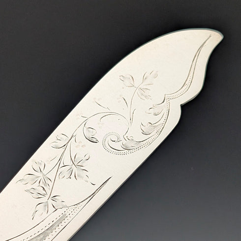 2 pairs of antique British silver handle cutlery from around 1890