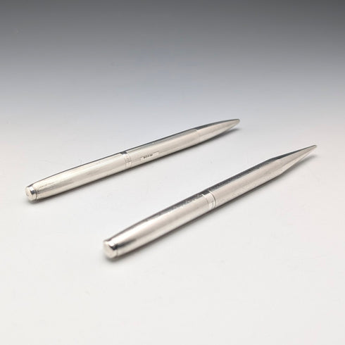 約 1970 年英國復古 Yard O' Red 純銀自動鉛筆和原子筆(附盒子)