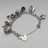1979年 英国ヴィンテージ 純銀製 チャームブレスレット 33g