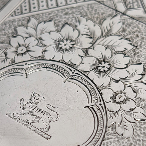 1893 英國古董純銀卡包 56 克 Frederick Marson