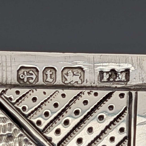 1893年 英国アンティーク 純銀製 カードケース 56g Frederick Marson
