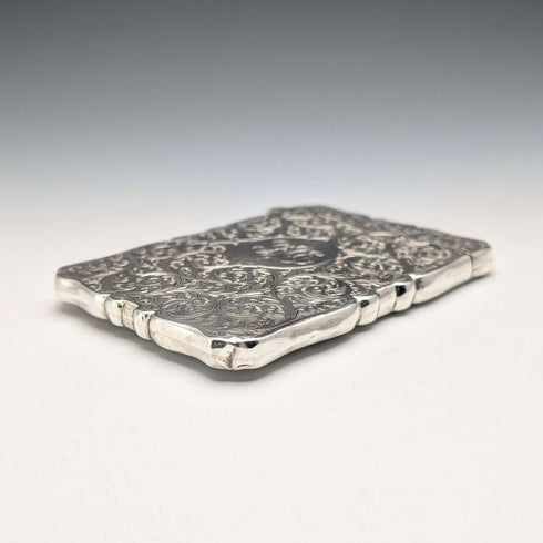1894年 英国アンティーク 純銀製 カードケース 55g Frederick Marson