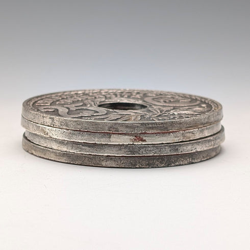 フレンチヴィンテージ 金属製 コースター4個セット