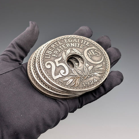 フレンチヴィンテージ 金属製 コースター4個セット