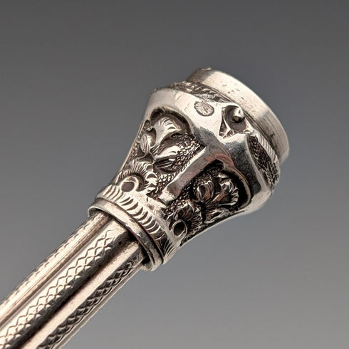 約 1900 年古董銀色自動鉛筆 86-110 毫米