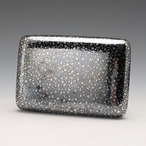 復古奧地利古董 Niero 鑲嵌 900 銀煙盒 116 克