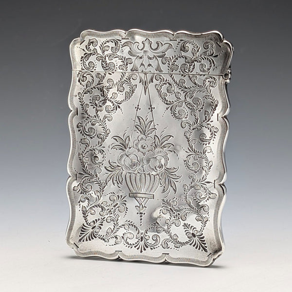 1874 年英國古董純銀卡包 64 克 Robert Thornton