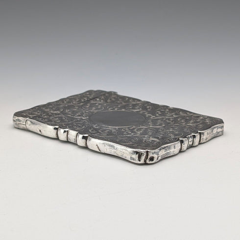 1896年 英国アンティーク 純銀製 カードケース 56g Frederick Marson