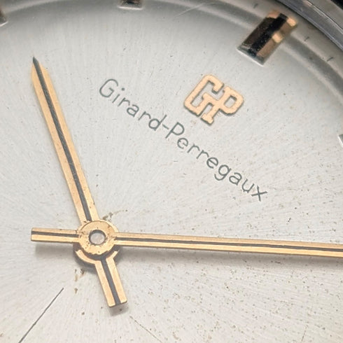 1960s Girard-Perregaux Mechanical Wristwatch Ref.8874V Stainless Steel Case Good Working Condition