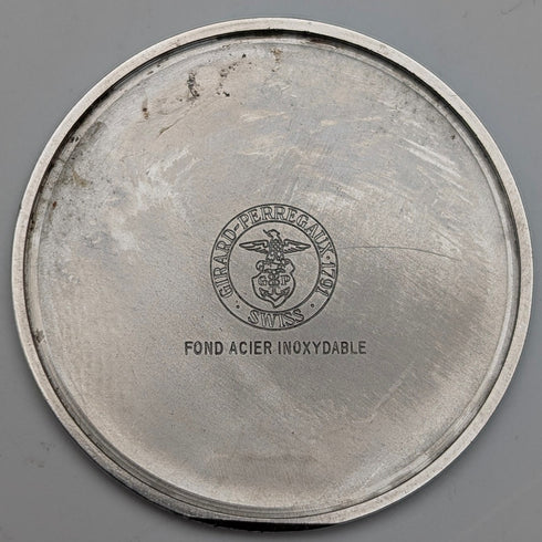 1960s Girard-Perregaux Mechanical Wristwatch Ref.8874V Stainless Steel Case Good Working Condition