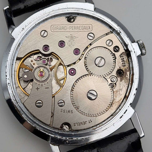 1960年代 ジラール・ペルゴ 機械式腕時計 Ref.8874V ステンレスケース 動作良好