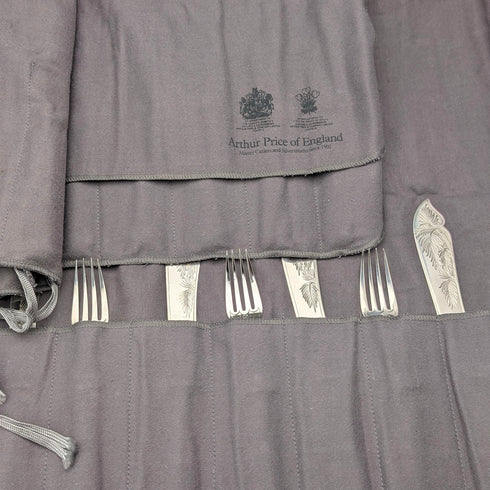 1869 年英國古董純銀魚餐具組 12 對共 1161 克 Mappin Brothers