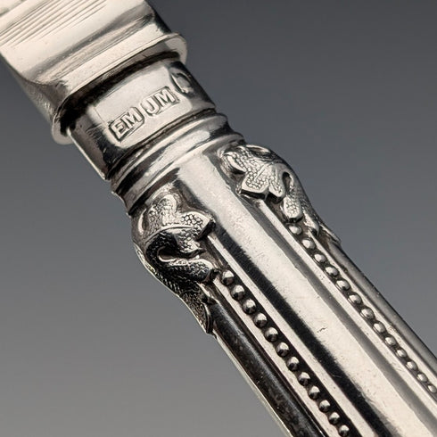 1869 年英國古董純銀魚餐具組 12 對共 1161 克 Mappin Brothers