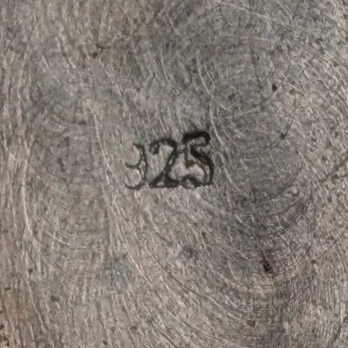 ヴィンテージ 純銀製 オーバル型ロケットペンダント 4.3g ネックレス付き