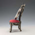 1920s Brass Chair Pocket Watch Holder Red Seat