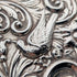 Circa 1900 British antique silver plate relief carved dressing table tray