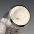 French vintage bird decoration silver plate beaker cup