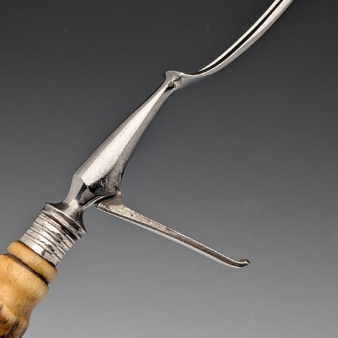 1898 年英國古董鹿角手柄 7 件套餐具套裝 William Beatson & Sons