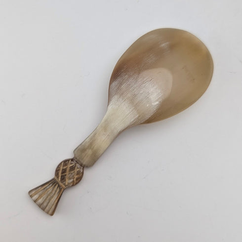 英國古董角薊裝飾茶罐勺