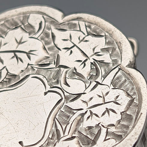 1881年 英国アンティーク 純銀製 ヴィネグレット 21g Hilliard&Thomason