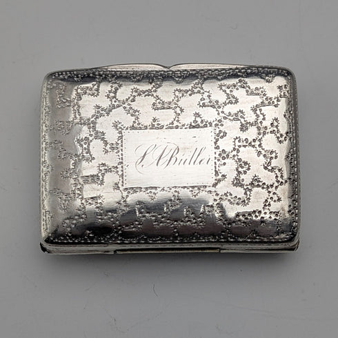 1830年 英国アンティーク ウィリアム4世 純銀製 ヴィネグレット 18g Thomas Shaw