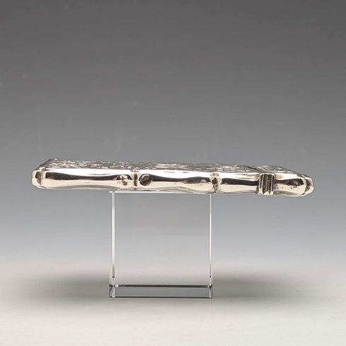 1895年 英国アンティーク 純銀製 カードケース 48g Colen Hewer Cheshire