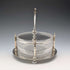 Antique British silver plate and cut glass butter dish