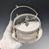 Antique British silver plate and cut glass butter dish
