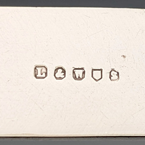 1881年頃 英国アンティーク 白蝶貝ハンドル デザートカトラリー5ペア 木箱入り LEE&WIGFULL