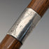 1921 年英國古董棕色手柄,彎曲手柄,純銀裝飾,手杖,92 厘米,J Howell & Co.