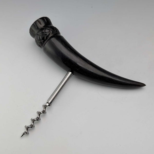 Vintage Square Wooden Handle Thistle Decorated Bottle Opener