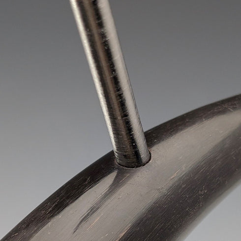 ヴィンテージ 角型木製ハンドル アザミ装飾 ボトルオープナー