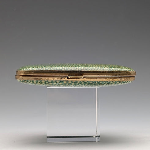 ヴィンテージ グリーンガルーシャ風 ゴールドプレート シガレットケース