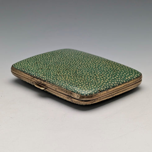 ヴィンテージ グリーンガルーシャ風 ゴールドプレート シガレットケース