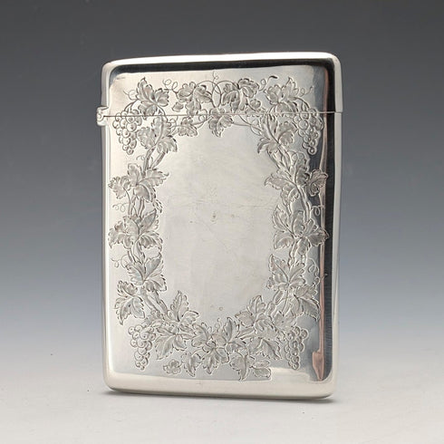 1883 年英國古董純銀卡片盒 75g William Summers