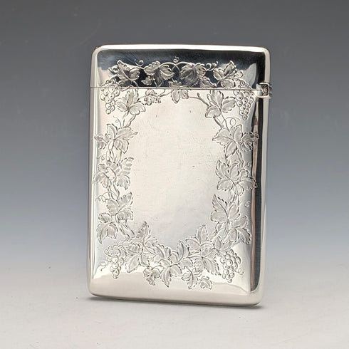 1883 年英國古董純銀卡片盒 75g William Summers