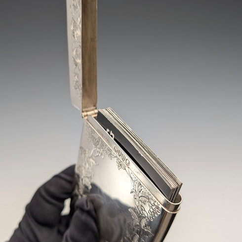 1883 年英國古董純銀卡片盒 75g William Summers