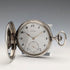 antique Ulysse Nardin pocket watch silver side hunter case works well