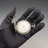 antique Ulysse Nardin pocket watch silver side hunter case works well