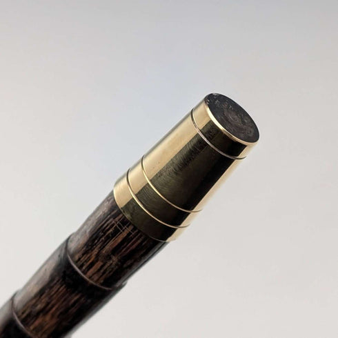 1906年英國古董手杖,92厘米,棕色手柄,L形手柄,純銀裝飾,托馬斯戴維斯設計