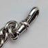 Circa 1890 British antique sterling silver Albert chain, 65g sterling silver medal fob